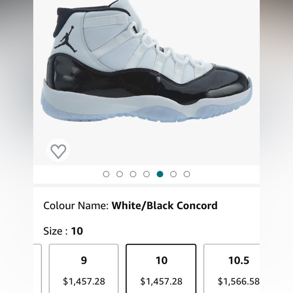 Air Jordan 11 Retro Concord 2018 (378037-100) Sz 10, Excellent Condition - Picture 14 of 14